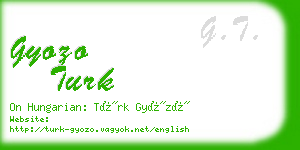 gyozo turk business card